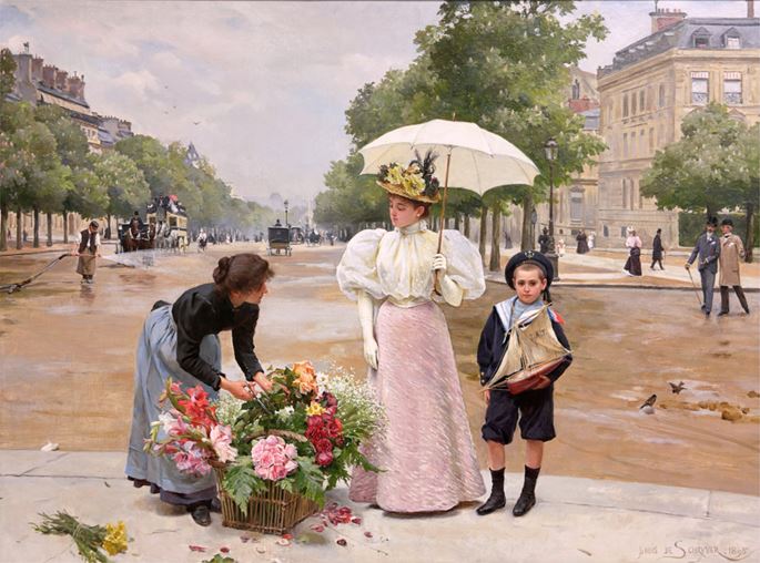 Louis Marie de Schryver - L’avenue des Champs-Élysées, 1895 | MasterArt